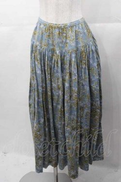 画像1: PINK HOUSE / 勿忘草プリントカットスカート  ブルー I-25-11-04-073-LO-SK-SA-ZI