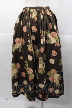 画像2: PINK HOUSE / ガーベラプリントウエストリボンスカート  ブラウン I-25-11-04-076-LO-SK-SA-ZI