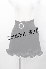 DearMyLove / パールバックル ショートパンツ  黒Ｘ白 I-25-11-04-077-EL-PA-SA-ZI