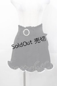 DearMyLove / パールバックル ショートパンツ  黒Ｘ白 I-25-11-04-077-EL-PA-SA-ZI