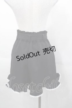 画像2: DearMyLove / パールバックル ショートパンツ  黒Ｘ白 I-25-11-04-077-EL-PA-SA-ZI