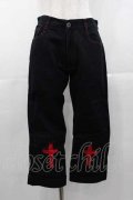 GOTHPUNKその他(買取対象外) / 裾十字架デザインパンツ  黒Ｘ赤 I-25-11-04-079-PU-PA-SA-ZI