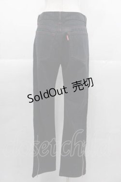 画像2: HERE THERE / サイドスタッズパンツ  黒Ｘ赤Ｘシルバー I-25-11-04-080-PU-PA-SA-ZI