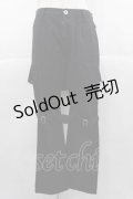 HELL CAT PUNKS / ボンテージパンツ  黒 I-25-11-04-081-PU-PA-SA-ZI