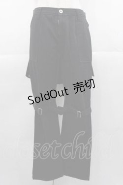 画像1: HELL CAT PUNKS / ボンテージパンツ  黒 I-25-11-04-081-PU-PA-SA-ZI