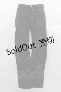 h.ANARCHY / 総柄&編み刺繍パンツ  黒Ｘ赤Ｘグレー I-25-11-04-082-HN-PA-SA-ZI