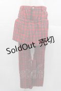 HELL CAT PUNKS / タータンチェックボンテージパンツ M 赤チェック I-25-11-04-085-PU-PA-SA-ZI