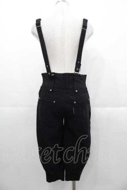 画像2: Ozz oneste / サイドポケット刺繍ハイウエストサス付きパンツ  黒 I-25-11-04-086-OO-PA-SA-ZI