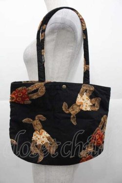 画像2: PINK HOUSE / ウサギ柄ミニバッグ  ブラック I-25-11-04-091-LO-BG-SA-ZI