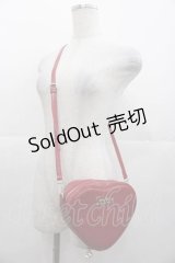 axes femme POETIQUE / ロゴプレートハートポシェット  赤 I-25-11-04-094-AX-BG-SA-ZI