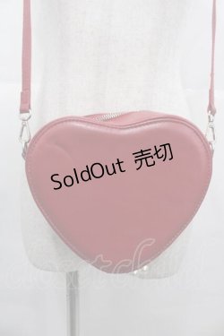 画像3: axes femme POETIQUE / ロゴプレートハートポシェット  赤 I-25-11-04-094-AX-BG-SA-ZI