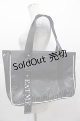EATME / シングルバックルトートバッグ  黒Ｘ白 I-25-11-04-096-LO-BG-SA-ZI
