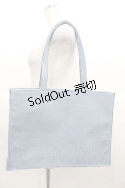 画像2: Maison de FLEUR / デニムブランドロゴ刺繍トートバッグ  ブルー I-25-11-04-098-LO-BG-SA-ZI