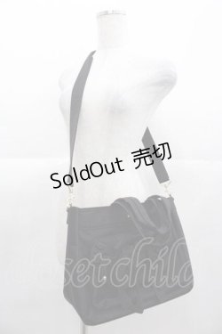 画像1: Maison de FLEUR / ボンネルリボンショルダーバッグ  黒 I-25-11-04-100-LO-BG-SA-ZI