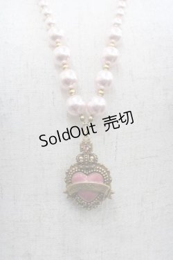 画像1: Angelic Pretty / Noble Collectionネックレス  ピンク I-25-11-04-103-AP-AC-SA-ZI