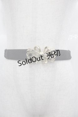 画像1: axes femme / リボンゴムベルト  ゴールドＸ黒 I-25-11-04-104-AX-BL-SA-ZI