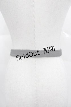 画像2: axes femme / リボンゴムベルト  ゴールドＸ黒 I-25-11-04-104-AX-BL-SA-ZI