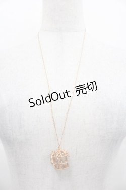 画像2: axes femme / 鳥かごねこネックレス  ピンクゴールド I-25-11-04-107-AX-AC-SA-ZI
