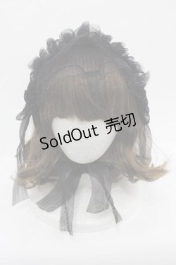 画像2: LOLITAその他(お買取対象外) / 蝶レースチュールヘッドドレス  黒 I-25-11-04-111-LO-AC-SA-ZI