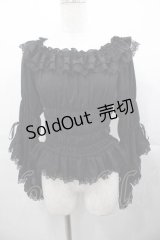 Vallee lys / Blossom Breeze Blouse  黒 I-25-11-04-014-GO-BL-SA-ZI