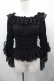 画像1: Vallee lys / Blossom Breeze Blouse  黒 I-25-11-04-014-GO-BL-SA-ZI (1)