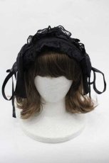 画像2: Whinny / リボンレースヘッドドレス  黒 I-25-11-04-114-PU-AC-SA-ZI (2)