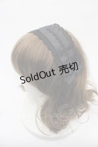 m petit by misako / ハートレースリボンヘッドドレス  黒 I-25-11-04-115-LO-AC-SA-ZI