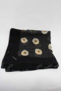 PINK HOUSE / マーガレット水玉大判スカーフ  ブラック I-25-11-04-119-LO-ZA-SA-ZI