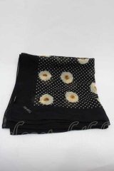PINK HOUSE / マーガレット水玉大判スカーフ  ブラック I-25-11-04-119-LO-ZA-SA-ZI