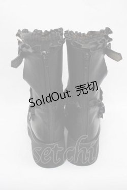 画像3: MIHO MATSUDA / フリルブーツ  ブラック I-25-11-04-125-GO-SH-SA-ZI