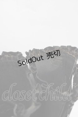 画像4: MIHO MATSUDA / フリルブーツ  ブラック I-25-11-04-125-GO-SH-SA-ZI