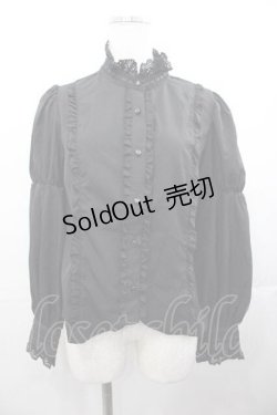 画像1: Eri Aino's Collection / シャーロットの水曜日ブラウス M 黒 I-25-11-04-002-LO-BL-SA-ZI