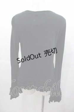 画像2: BPN / 裾フリルカーディガン  黒 I-25-11-04-015-GO-TO-SA-ZI