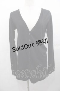 PEACE NOW / ラメ片翼プリントロングカーディガン  黒Ｘシルバー I-25-11-04-017-PU-TO-SA-ZI