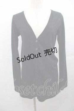 画像1: PEACE NOW / ラメ片翼プリントロングカーディガン  黒Ｘシルバー I-25-11-04-017-PU-TO-SA-ZI