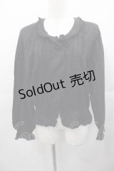 KANEKO ISAO / リボン付き長袖ブラウス  ブラック I-25-11-04-018-EL-BL-SA-ZI