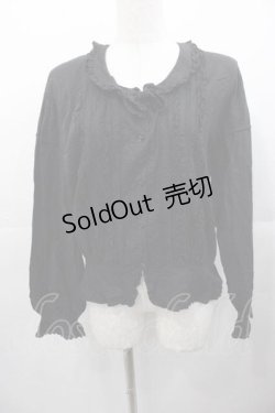 画像1: KANEKO ISAO / リボン付き長袖ブラウス  ブラック I-25-11-04-018-EL-BL-SA-ZI