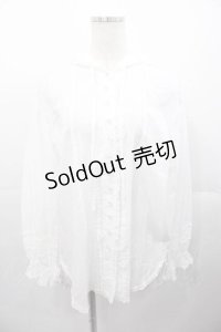PINK HOUSE / フード付き長袖ブラウス  ホワイト I-25-11-04-019-LO-BL-SA-ZI