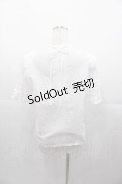 画像2: PINK HOUSE / ホルターリボン付き半袖ブラウス  ホワイト I-25-11-04-022-LO-BL-SA-ZI