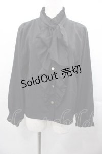 Virally / リボンタイブラウス M 黒 I-25-11-04-003-LO-BL-SA-ZI