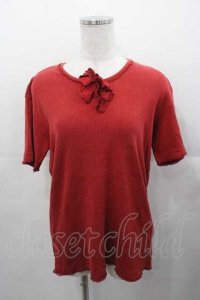 PINK HOUSE / リボン付き半袖プルオーバー  レッド I-25-11-04-027-LO-TO-SA-ZI