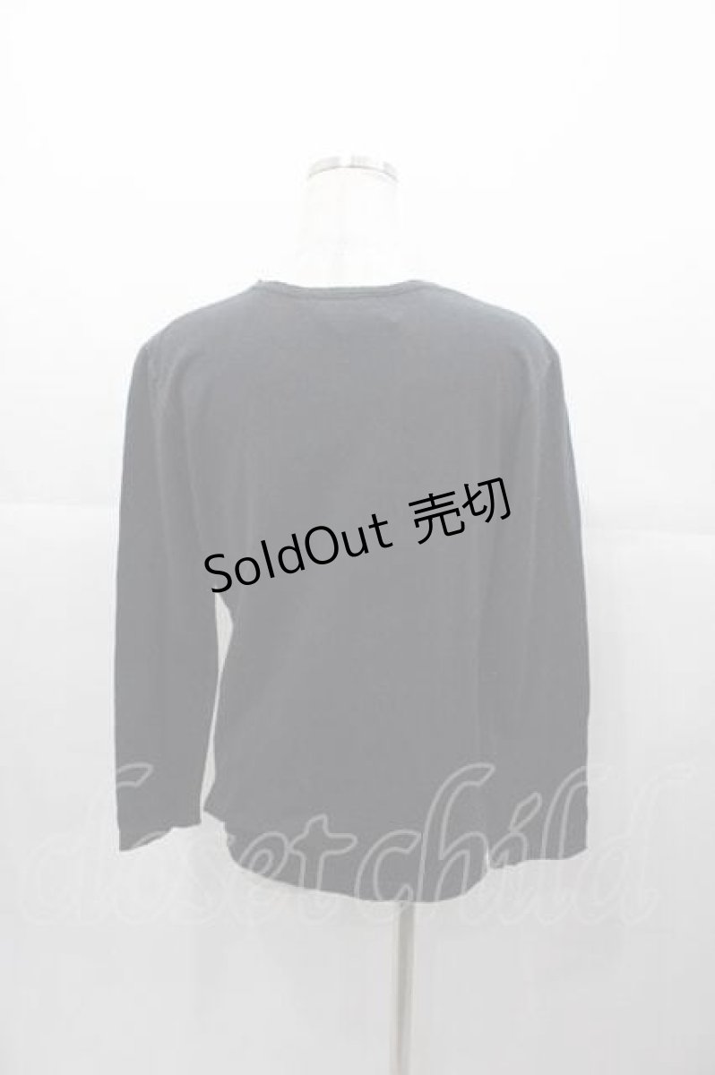 画像2: INGEBORG / ロゴプリント長袖Tシャツ  ブラック I-25-11-04-031-LO-TS-SA-ZI (2)