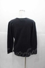 画像2: INGEBORG / ロゴプリント長袖Tシャツ  ブラック I-25-11-04-031-LO-TS-SA-ZI (2)