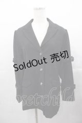 axes femme POETIQUE / ボンテージデザインジャケット M 黒 I-25-11-04-039-AX-JA-SA-ZI