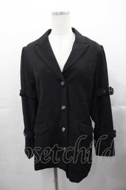 画像1: axes femme POETIQUE / ボンテージデザインジャケット M 黒 I-25-11-04-039-AX-JA-SA-ZI