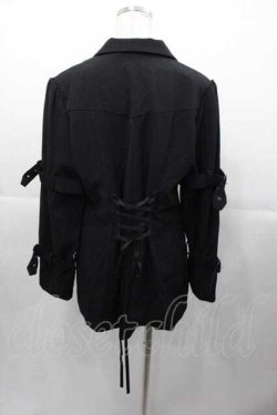 画像2: axes femme POETIQUE / ボンテージデザインジャケット M 黒 I-25-11-04-039-AX-JA-SA-ZI