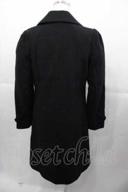 画像2: EATME / 1つボタンコート  黒 I-25-11-04-040-LO-CO-SA-ZI