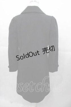 画像2: EATME / 1つボタンコート  黒 I-25-11-04-040-LO-CO-SA-ZI