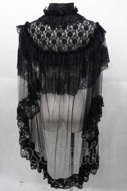 画像2: MR corset / レースチュールケープ  黒 I-25-11-04-041-PU-JA-SA-ZI