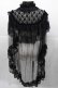 画像2: MR corset / レースチュールケープ  黒 I-25-11-04-041-PU-JA-SA-ZI (2)